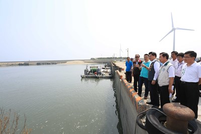 林市長視察松柏漁港  期盼打造新興觀光休閒漁港