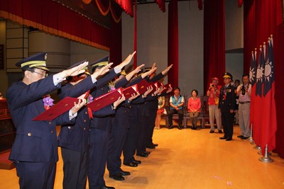 警察局分局長、大隊長聯合布達  潘副市長盼為台中治安注入新力量