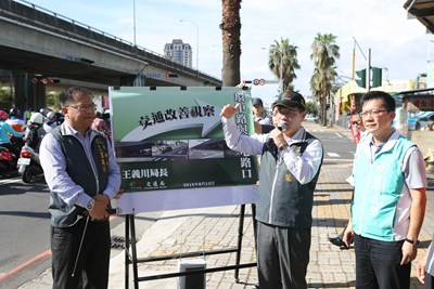 環中路與西屯路口整體運輸提升36%     林市長打90分