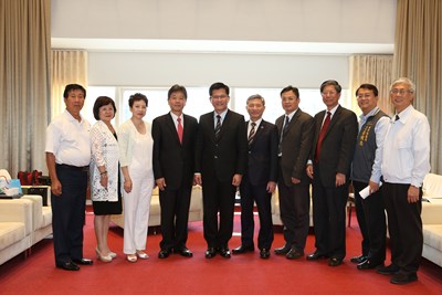亞洲台商會總會長拜訪    林市長再度力邀亞洲台商年會到台中舉行