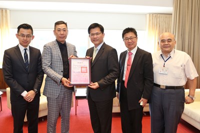 蘋果日報捐贈中部地區燒燙傷重建中心經費  林市長滿懷感謝