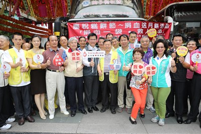 糕餅公會捐血送月餅公益活動 林市長感謝民眾熱心響應公益