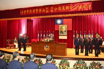 警察局分局長聯合交接 林市長盼營造台中為祥和居住城市