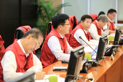 杜鵑颱風來襲 林市長主持災害應變中心工作會報 要求加強防災整備