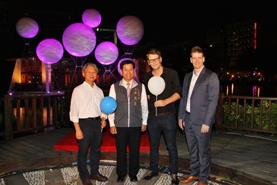 光影藝術節湖心亭試映     聲、光、舞、影合一令人驚豔