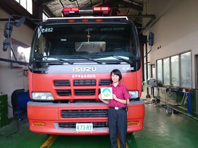 維護空氣品質動起來 中市消防車年底完成排氣檢驗