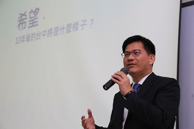 林市長興大演講 盼台中十年後成為台灣中核心