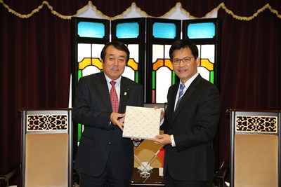  日本宮崎縣議長率團拜會林市長     雙方期盼促進交流  