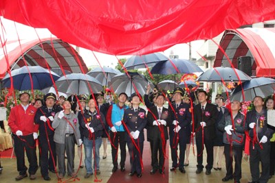 東勢茅埔派出所遷建落成啟用 市府持續加強警察勤務裝備