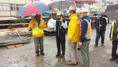 強化新春交通安全  市府與中央聯合勘查沙鹿陸橋改建工程安全維護