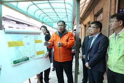 蔡副院長視察大台中山手線鐵路計畫 承諾協助市府儘速推動