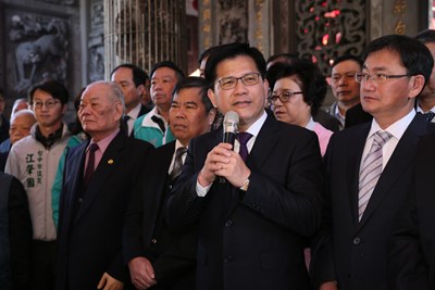 0206地震 林市長樂成宮參香祈福 祝願南台灣災民早日重建家園