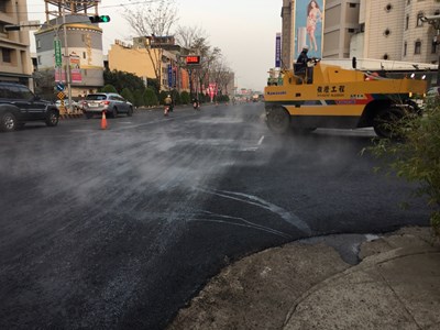 五權西路路平收尾階段 預計本月底前全線完工