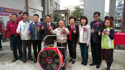 德興實業社捐贈消防局頭家厝分隊排煙機    提升消防人員救災安全
