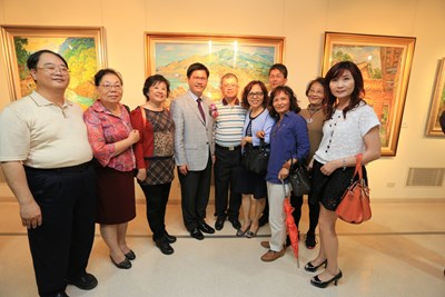 林清波油畫回顧展開展 林市長盼藉藝術欣賞提升生活品味