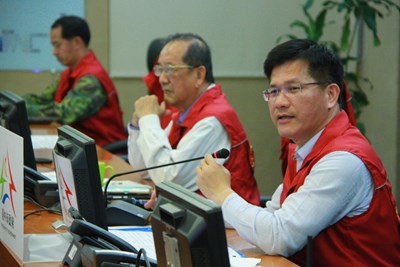 災害應變中心完成一級開設 林市長主持首次工作會報