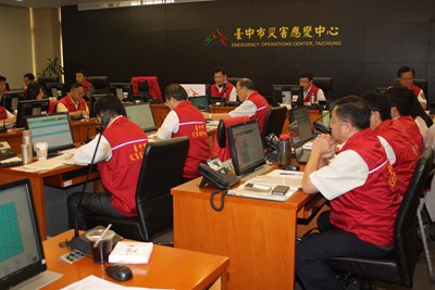 尼伯特颱風來襲 中市災害中心一級開設