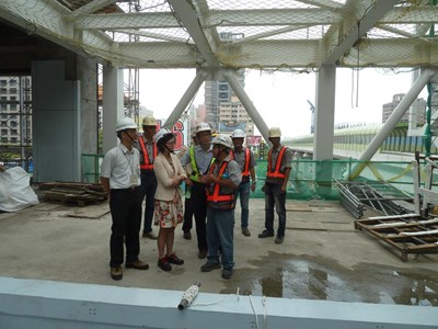落實防颱工作  勞工局視察中捷工程及馬戲團活動會場