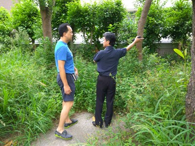 尼伯特颱風來襲 教育局長視察學校防颱及排水設施運作