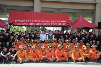 消防培訓成果驗收暨義消分隊成軍 林市長盼提供更安全生活空間