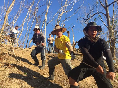 青年加農志工隊台東復耕「援」滿達成 助復耕4.7公頃