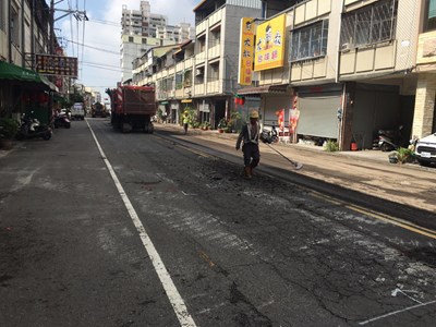 潭子區復興路啟動路平 預計5日內完工