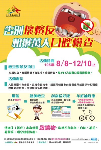 告別「壞檳友」檢查口腔還可刮黃金、抽腳踏車