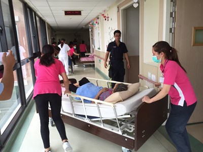 中市消防局護理之家演練 提升自衛消防能力