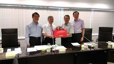自來水公司董事長率高層拜會中市府 研商大台中供水政策