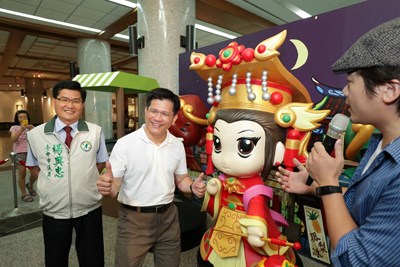 中市府首創Q版大型媽祖公仔 27日起港藝中心閃亮登場