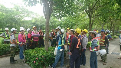 中市府樹木修剪認證考試 草皮大王、慈濟師兄都來考