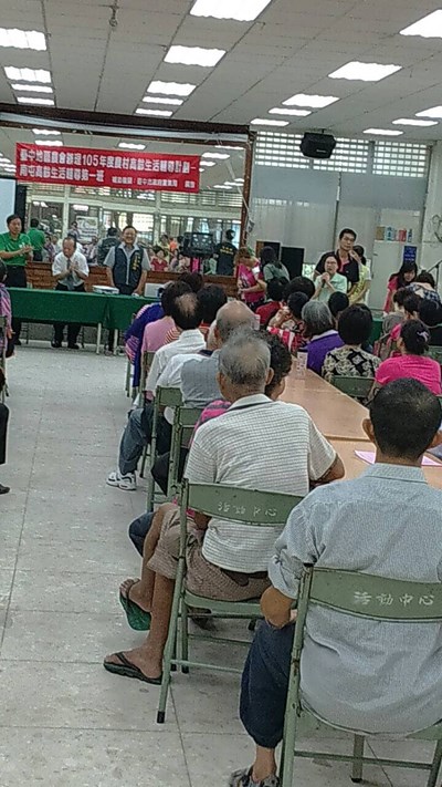 提升長者生活品質   農業局辦南屯高齡生活輔導班