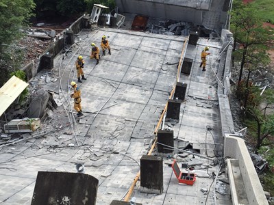 增加實務經驗 中市特搜大隊赴台南進行震災搜救聯合訓練