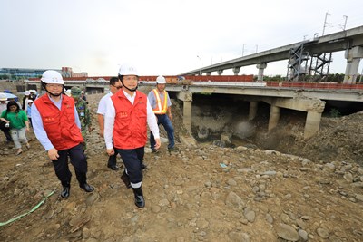 強颱莫蘭蒂來襲 林市長視察知高橋改建工程防汛準備