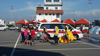 防範揚塵空汙 中市府舉辦河川揚塵應變防護演練