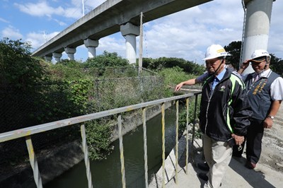 梅姬颱風來襲 林副市長視察五權西路交流道防汛整備進度