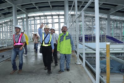 梅姬颱風襲台    林副市長視察捷運工程防災準備