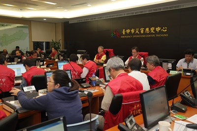 【梅姬颱風】中市應變中心第4次工作會報    張副市長要求密切注意回南風勢