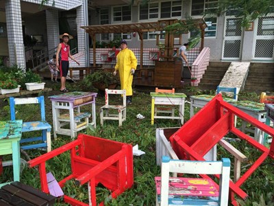 梅姫颱風造成中市125校災損 市府教育局助重建