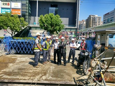 關心捷運進度及施工安全 林副市長無預警視察共構工程