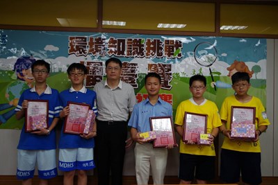 環境知識挑戰擂臺賽 張創渝同學連續兩年參賽終獲「環境知識達人」殊榮