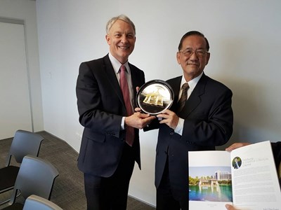 台中與紐國奧克蘭締結姊妹市20周年 續加強經貿文化交流