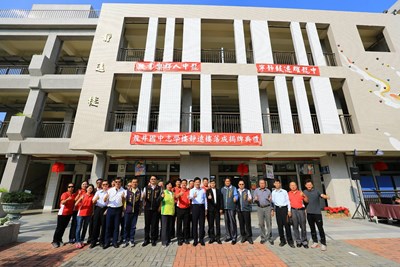 中市龍井國中新校舍落成  林市長：促進城鄉均衡發展