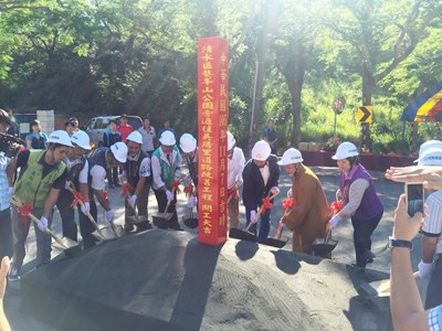 清水鰲峰山公園道路陡坡改善工程今動土 明年2月完工