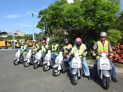 中市府「環保騎士隊」抗空汙 預計107年全面淘汰公務二行程機車