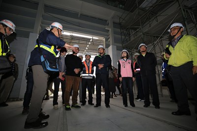 中市府視察捷運北屯機廠及車站區段徵收工程 進度如期