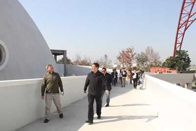 東亞青年運動會協調委員會主席參訪預定場館 肯定中市規劃進度