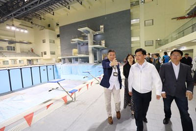 全國首創「一館三池」綠建築 北區國民運動中心明年6月啟用