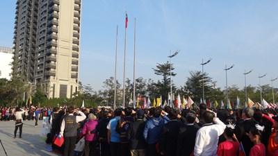 中市元旦升旗 知名健身教練鄭多燕帶領跳瘦身健康操