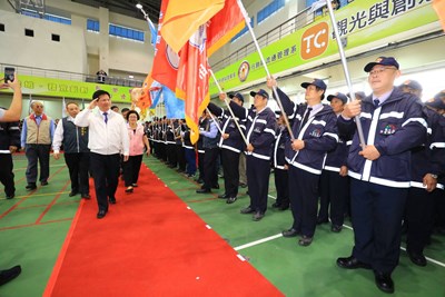 台中守望相助隊誓師 林市長肯定維護治安的努力與奉獻